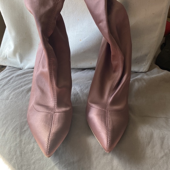 Dark Lilac Thigh High Boots - Picture 4 of 8